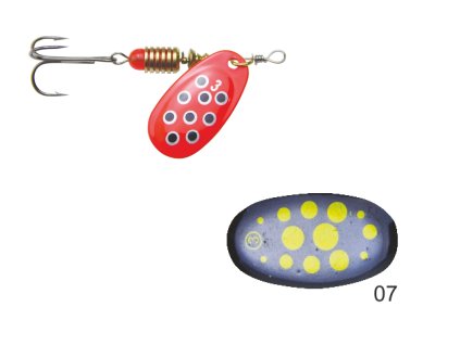 Mistrall rotační třpytka SPERSO vel. 4, 8g, barva 07