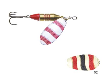 Mistrall rotační třpytka VIBRESO vel. 3, 14g, barva 02