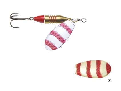 Mistrall rotační třpytka VIBRESO vel. 4, 23g, barva 01