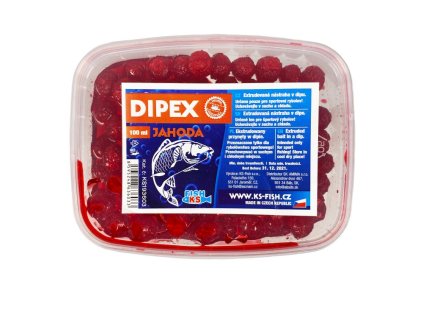 KS Fish Dipex 100 ml, jahoda
