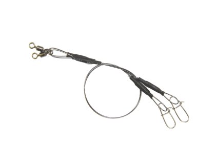 Mistrall titanové lanko pro lov dravců 15kg 15cm 2ks