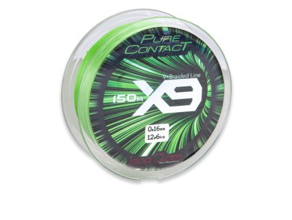 Iron Claw šňůra Pure Contact X9 0,24mm 150m zelená