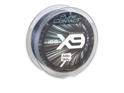 Iron Claw šňůra Pure Contact X9 0,09mm 150m šedá