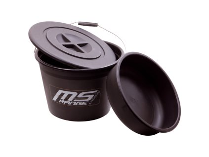 MS Range kyblík na krmení s miskou a víkem 25 l