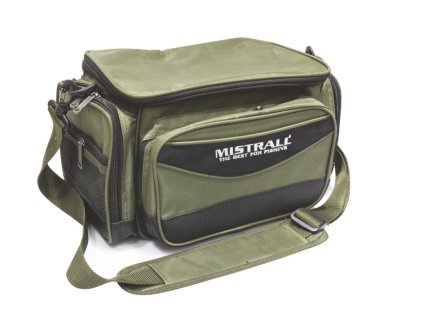 Mistrall rybářská taška s kapsami, 38x22x20 cm, zelená