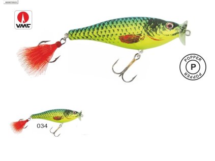 Mistrall wobler Pop Sufrace varianta 034, 6 cm