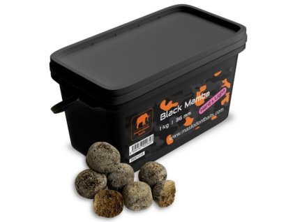 Mastodont Baits Boilies Black Mamba 1 kg 36 mm "HARD & LIGHT EDITION"