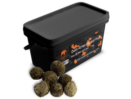Mastodont Baits boilies quick action Fish and Fruit mix 1 kg 20/24 mm