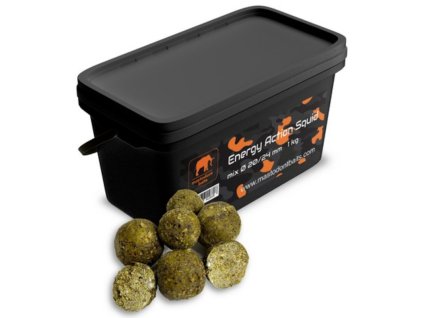 Mastodont Baits Boilie energy action Squid mix 1 kg 20/24mm