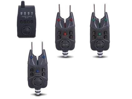 Saenger hlásič záběru Carp Voice R-4 sada 3+1 červená, zelená, modrá