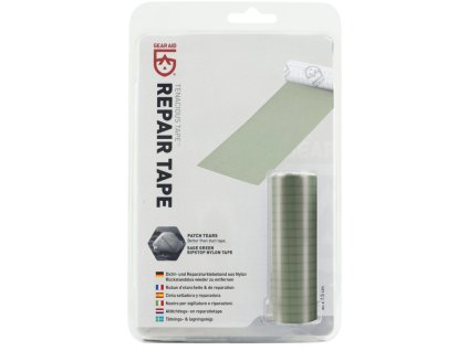 Záplatová páska zelená ripstop