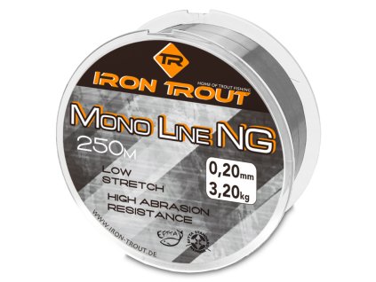 Iron Trout vlasec Mono NG 250 m 0,16 mm, šedá