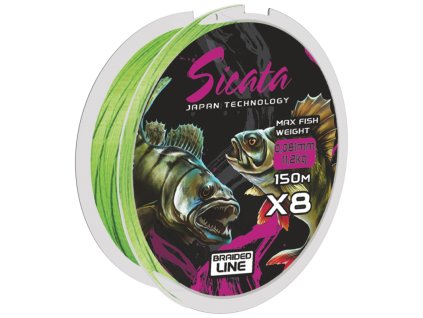Mistrall šňůra Sicata X8 0,12mm 150m
