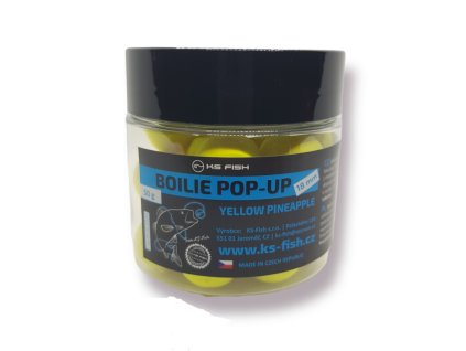KS Fish Boilie Pop-up 18mm yellow pineapple