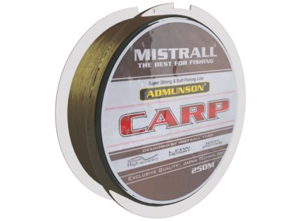 Mistrall vlasec Admunson carp 0,28mm 250m hnědý