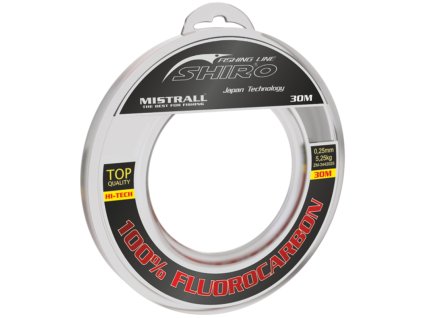 Mistrall vlasec Shiro 100% fluorocarbon 0,50mm 30m