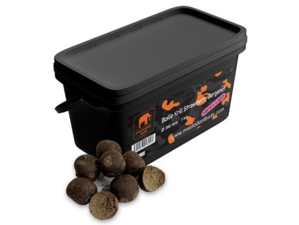 Mastodont Baits Boilies Krill Strawberry Bergamot 1 kg 36 mm "HARD & LIGHT EDITION"