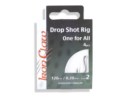 Iron Claw návazce Drop Shot Rigs 2 háčky průměr 0,20 mm 4 ks