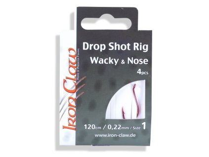 Iron Claw návazce Drop Shot Rigs 1 háček průměr 0,22 mm 4 ks