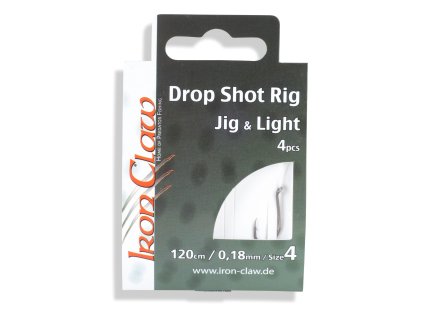 Iron Claw návazce Drop Shot Rigs 4 háčky průměr 0,18 mm 4 ks