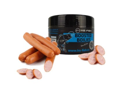 KS Fish Boosted boilies 150g 24mm frankfurtská klobása