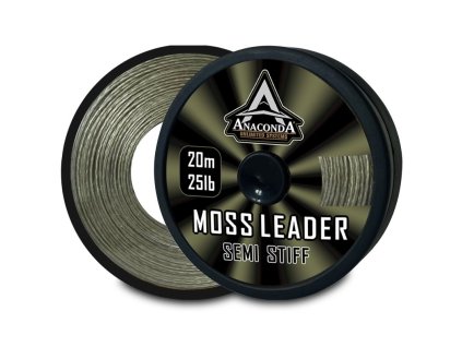 Anaconda návazcová šňůra Semi stiff moss 25lb 20m