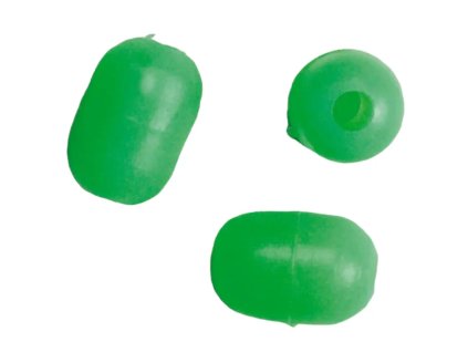Aquantic oválky Fluo Beads zelená 4,5 x 6,5mm 20ks