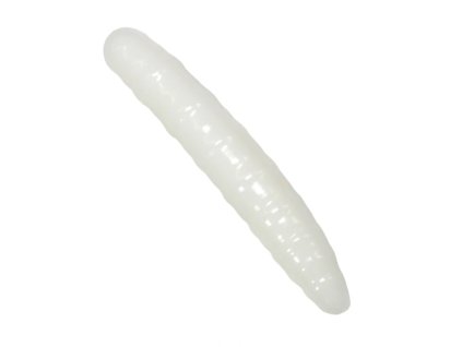 Revol Baits nástraha Larva 50mm příchuť česnek-sýr, barva bílá 10ks