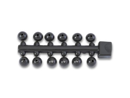 Anaconda korálky Tapered Bore Beads army zelená 6mm 24ks