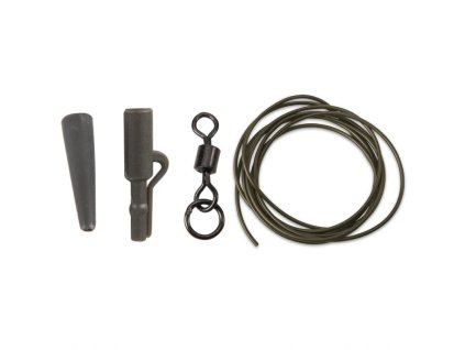 Anaconda sada 360° Flex Ring Swivel Safety Lead Clip Kit army zelená 5ks
