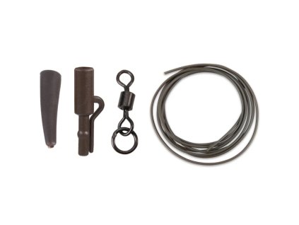Anaconda sada 360° Flex Ring Swivel Safety Lead Clip Kit army hnědá 5ks