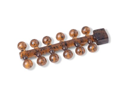 Anaconda korálky Jungle Tapered Holes Beads Jungle hnědá průměr 6mm 24ks