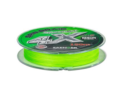 Saenger šňůra Specialist Spin Braid 4X 0,14mm 11,3kg 150m Fluo Green