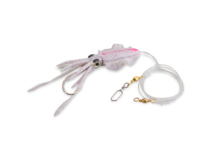 Aquantic návazec Octopus Leader Rig White Spotted Pink