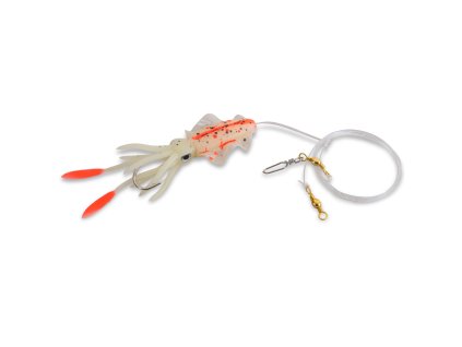 Aquantic návazec Octopus Leader Rig Orange Spotted Luminous