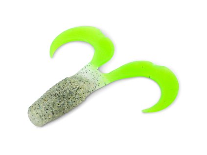 Iron Claw nástraha Curly One Salt'n Pepper Chartreuse 12cm