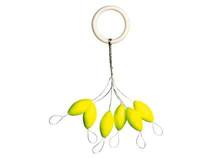 Iron Trout plovák Leuchtpilot oválný žlutý 8x18mm