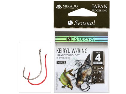 HÁČEK - SENSUAL - KEIRYU W/RING VEL. 8 RED - 10 ks