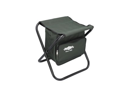 STOLIČKA - SKLÁDACÍ S BATOHEM (max w. 100kg) (40x38x31cm) - ZELENÝ - 1 ks