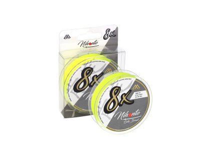 PLETENÁ ŠŇŮRA - NIHONTO OCTA BRAID - 0.12mm/8.9kg/10m - FLUO - 1 cívka