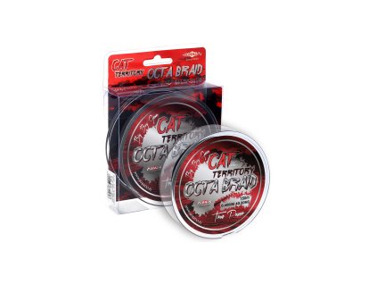 PLETENÁ ŠŇŮRA - CAT TERRITORY OCTA BRAID - 0.50mm/53.3kg/150m - ZELENÁ - 1 cívka