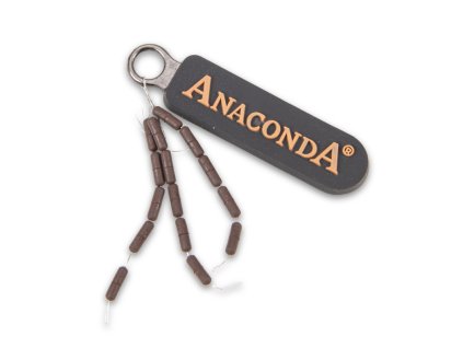 Anaconda wolframové olovo Rig Weights hnědá 2,1 mm 15 ks