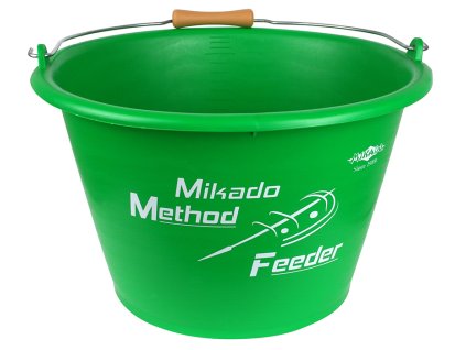VĚDRO - MIKADO METHOD FEEDER - KAPACITA 17l - ZELENÝ - 1 ks