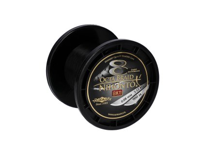PLETENÁ ŠŇŮRA - NIHONTO OCTA BRAID - 0.26mm/22.6kg/900m - ČERNÁ - 1 cívka
