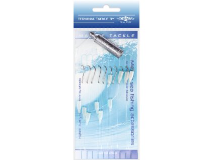 SEA FISHING SET LEADER 30G + HOOK NO.6 - (10 pcs) + LINE 035 mm