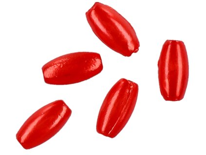 SURFOVÉ KULIČKY - RICE VEL. 6mm-3/1mm - ČERVENÝ - 25 ks