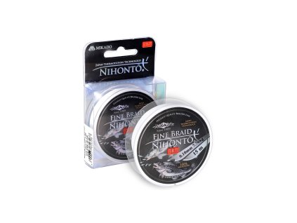 PLETENÁ ŠŇŮRA - NIHONTO FINE BRAID - 0.23mm/20.2kg/15m - BÍLÁ - 1 cívka