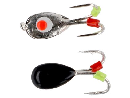 NÁSTRAHA - ICE BUG VEL. 4mm - ČERNÁ A STŘÍBRNÁ - 4 ks