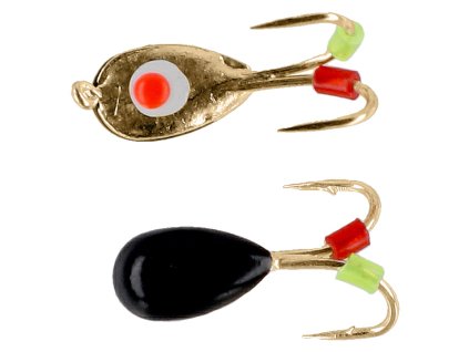 NÁSTRAHA - ICE BUG VEL. 4mm - ČERNÁ A ZLATÁ - 4 ks