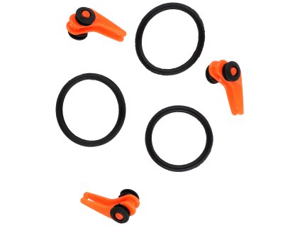 DRŽÁK - NA HÁČEK NASTAVITELNÝ - ORANŽOVY - 3 ks